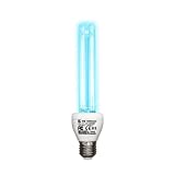 Germicidal UV Sanitizer Light Bulb 25 W 185nm/254nm with Ozone E26/E27 Socket