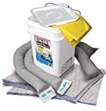 Oil-Dri L90435 Compact Universal 5-Gallon Bucket Spill Kit, 5-Gallon Maximum Absorption Capacity