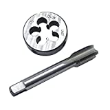 1/2"-28 UNEF Tap and Die Set, UNEF Machine Thread Tap and UNEF Round Thread Die Right Hand (1/2-28)