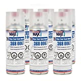 SprayMax 2K Semi-Matte Finish Clear Coat Spray Paint | Weather Resistant Matte Clear Coat for Small Car Parts Damage Repair or Painting of Mounting Parts | 6-Pack