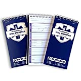 EMT/First Responders Vital Statistics Notebook – 8” x 4” Medical Notebook for Vital Signs and Additional Patient Information – 210 Pages (3 Pack)