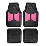 FH Group F11313PINK Rubber Floor Mat (Pink Full Set Trim to Fit Mats)