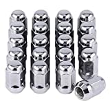 M12x1.5 Lug Nuts,12x1.5mm Wheel Lug Nuts Compatible with Toyota Avalon Camry Highlander Prius Sienna, Honda Accord CR-V Civic Fit, Ford Escape Focus Fusion and More, Set of 20
