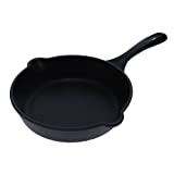 Victoria 8-Inch Cast-Iron Skillet, Pre-Seasoned Cast-Iron Frying Pan with Long Handle, Made in Colombia