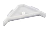 Berta (40 Pieces) 90 Degree Cabinet Triangle Bracket, Plastic White Corner Support Braces