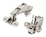 Silverline Lazy Susan Corner Hinge Clip On 165 Angle Cabinet Hardware with Face Frame Base Plate 1 Pair