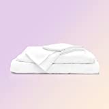 Sheets & Giggles 100% Eucalyptus Lyocell Sheet Set. Our All-Season Eucalyptus Sheets are Responsibly Made, Naturally Cooling, Super Soft, Moisture-Wicking, Chemical-Free- Queen, White