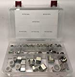 Brand New ORFS O-Ring FACE Seal 64 Piece Plug & Cap Kit Flat Face Hydraulic Fitting Seal Set