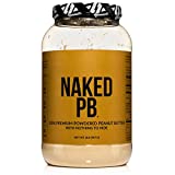 2 LB Powdered Peanut Butter from US Farms  Bulk, Only 1 Ingredient - Roasted Peanuts, Vegan, No Additives, Preservative Free, No Salt, No Sugar - 76 Servings - NAKED PB