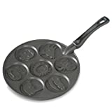 Nordic Ware Zoo Friends Pancake Pan, Black