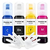 Seogol Compatible Epson T502 502 Refill Ink Bottle Kit for Epson EcoTank ET-2700 ET-2750 ET-2760 ET-3700 ET-3710 ET-3750 ET-3760 ET-4760 ET15000 ST-2000 ST-3000 ST4000