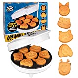 Animal Mini Waffle Maker- Make 7 Different Shaped Pancakes - Includes a Cat Dog Reindeer & More- Electric Nonstick Waffler Iron, Pan Cake Cooker Makes Fun Mother's Day Breakfast or Gift for Kids