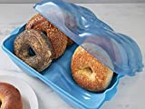 Bagel Fresh Container - 6 Fresh Bagel Keeper & Airtight Container for Bread Storage - Bagel Saver Container - Eco Friendly, Reusable Bagel Storage Container