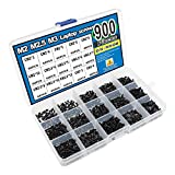 CO-RODE 900pcs M2 M2.5 M3 Laptop Computer Screws Kit Set for SSD IBM HP Dell Lenovo Samsung Sony Toshiba Gateway Acer Hard Drive SATA, (15-Size)