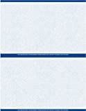 Blue Premium Prescription Security Laser RX Sheets 8.5 x 11, Two Perforations (1,000 Sheets)