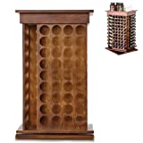 Oil Life- Wooden Rotating Essential Oil Rack | Aromatherapy Storage For 15ml Essential Oil Bottles Great For All 15ML Bottles Shelf Display Holder Table Diffuser Stand (182 Bottles)