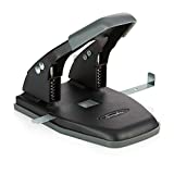 Swingline 2 Hole Punch, Comfort Handle Two Hole Puncher, 28 Sheet Punch Capacity, 50% Reduced Effort, Includes Alignment Guide, Black (74050)