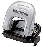 Bostitch Office EZ Squeeze Reduced Effort 2-Hole Punch, 20 Sheets, Locking Handle, Silver (2310)