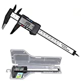 Simhevn Electronic Digital Caliper, LCD | 0 to 6 inch inch/mm Conversion, Automatic Shutdown Function, White/Black, Very Suitable for Home/Jewelry/DIY Measurement, etc