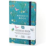 Boxclever Press Address Book with Alphabetical Tabs. Stunning Address Books for Women with 432 Entry Spaces!! (Parrot - Small)