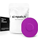 SIMPATCH Universal Adhesive Patch (25-Pack) - Waterproof Adhesive, CGM Patches (Purple)