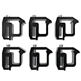 Y-autopart Mounting Clamps Truck Caps Camper Shell Powder-Coated Replacement for Chevy Silverado Sierra 1500 2500 3500,Dodge Dakota Ram 1500 2500 3500,F150 F250,Toyota Tundra Set of 6 (Black)
