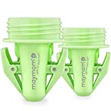 Maymom Breastmilk Storage Bag Adapters Compatible w/Lansinoh Pump; Clear BPA Free Material; Boiling Water Safe; Do Not Use Microwave or Steamer Bag to Sanitize