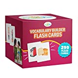 Vocabulary Builder Flash Cards - 299 Educational Photo Cards - Emotions, Go Togethers, Nouns, Opposites, Prepositions, Verbs - Speech Therapy Materials, ESL Teaching Materials +7 Learning Games