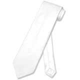 Vesuvio Napoli NeckTie Solid WHITE Color Men's Neck Tie