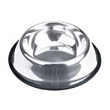 Weebo Pets Stainless Steel No-Tip Food Bowls - Choose Your Size, 4-Ounce to 72-Ounce (16oz. Rover)