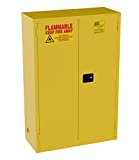 Jamco 45-Gallon Safety Flammable Steel Cabinet for Flammable Liquids, Manual Close Doors, (43-Inch x 18-Inch x 65-Inch), Model BM45, Yellow
