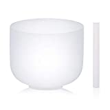 SOLSHINE Crystal Singing Bowl 432HZ F Notes Heart Chakras Crystal Striker and O-ring included (8 inch)