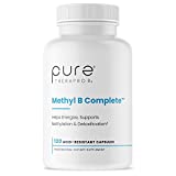 Methyl B Complete - 120 Vegetable Capsules | B Vitamin Supplement for Optimal Methylation Support with Quatrefolic 5-MTHF (Active Folate), Methylated B12, Coenzyme B2, B6 & TMG | Non GMO | Lab Tested