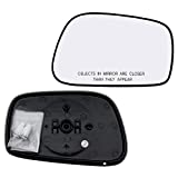 Right Hand Passenger Side Mirror Assembly Plastic Backing Plate Compatible With 2003-2008 Pontiac Vibe Toyota Corolla Matrix Glass 7-1/4 Inch Diagonal Sold By Rugged TUFF