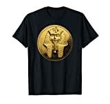 Black Ancient Egyptian Golden Pharoah Coin King Tut T-Shirt