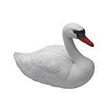 UXELY Swan Decoy, Floating Swan Decor Pond Statue Protector Deterrent, White Swan Statue Decoration Pet Decoy, for Garden, Park, Pool, Pond