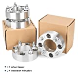 NC 4x110 to 4x110 ATV Wheel Spacers 1.5 Inch (38mm) WheelCentric Adapter, Silver Wheel Spacer with 10x1.25 Studs & 74mm Center Bore, Compatible with Honda, Suzuki, Yamaha, Bombardier., chrome