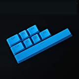 8 Keys PBT Backlit Translucent Keycap Doubleshot OEM Profile for Corsair Strtafe K70 RGB K65 k68 K95 Platinum G710 Gaming Mechanical Keyboards (Blue)