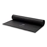 Weddingstar Customizable No-Slip Black Yoga Mat - Lotus Flower