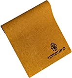 Namasana Yoga Mat-Eco Friendly Non Slip Durable for Yoga, Pilates, Floor Exercises Fitness. Natural Cork with Natural Rubber Back. Custom Design. Mat Includes Carrying Strap (Brown)