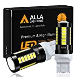 Alla Lighting 2800lm T20 7440 7443 LED Bulbs, White Reverse/Signal/Brake Tail/DRL Lights 7444 7443LL 7441 W21W 6000K Xenon Xtreme Super Bright 12V 5730 33-SMD Upgrade