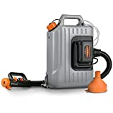 SuperHandy Fogger Machine Disinfectant ULV Sprayer with 48V DC Lithium Ion Cordless Mist Duster Blower 2.6GAL 1-10GPH Adjustable Particle Size 0-50um/Mm