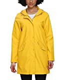 Fahsyee Raincoat Women, Rain Jacket Waterproof Raincoat Hooded Windbreaker Outdoor Active Long, Yellow, Size M