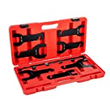 ALPHA MOTO Pneumatic Fan Clutch Wrench Set Removal Auto Mechanic Tool Kit Fits for Ford, GM, Chrysler and Jeep Removing Stuck Fan Clutches Includes 32mm, 36mm, 40mm Thin and New 47mm Wrenches etc