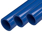 FORMUFIT Furniture Grade PVC Pipe, 40", 1-1/4" Size, Blue (3-Pack) (P114FGP-BL-40x3)
