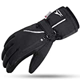 Achiou Ski Snow Gloves Waterproof Touchscreen Winter Warm for Men Women with Portable pocket
