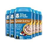 Gerber Baby Cereal Hearty Bits Multigrain, Grain & Grow, Banana Apple Strawberry, 8 Ounce (Pack of 6)