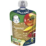 Gerber Organic Baby Food Pouches, Toddler, Apple Mango Raspberry Avocado & Oatmeal, 3.5 Ounce (Pack of 12)