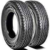 Set of 2 (TWO) Transeagle ST Radial II Premium Trailer Radial Tires-ST175/80R13 175/80/13 175/80-13 97/93L Load Range D LRD 8-Ply BSW Black Side Wall