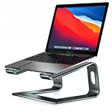 Nulaxy Laptop Stand, Ergonomic Aluminum Laptop Computer Stand, Detachable Laptop Riser Notebook Holder Stand Compatible with MacBook Air Pro, Dell XPS, HP, Lenovo More 10-15.6” Laptops